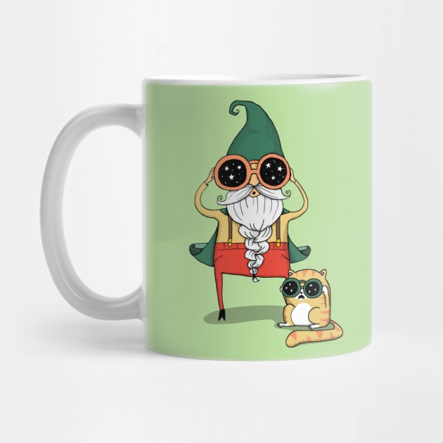 Wizard and Cat by agrapedesign